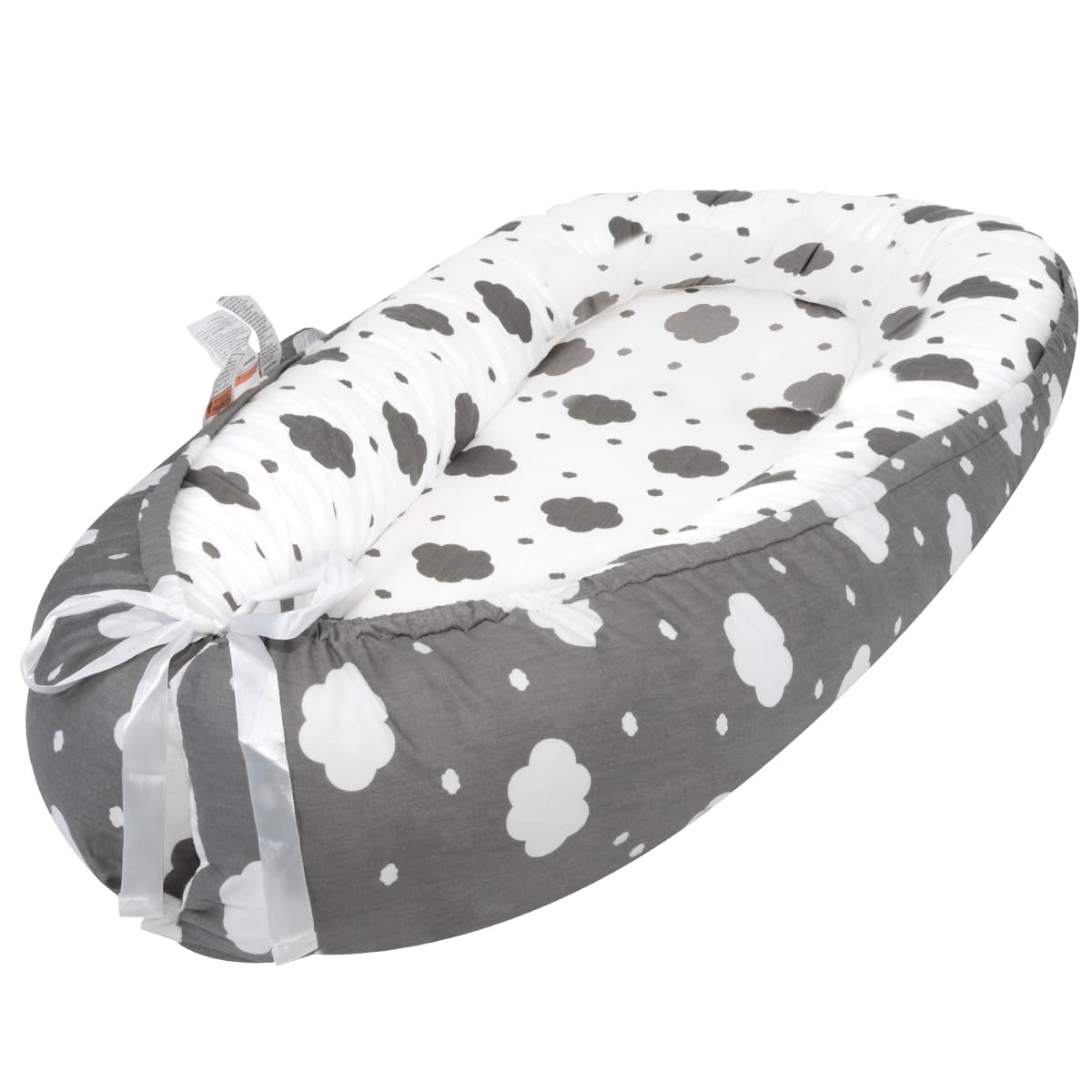 **Soft Breathable Baby Lounger for Newborns 0-24 Months | 100% Cotton Portable Infant Lounger Cover | Perfect for Napping, Playtime & Travel – Ideal Baby Shower Gift**