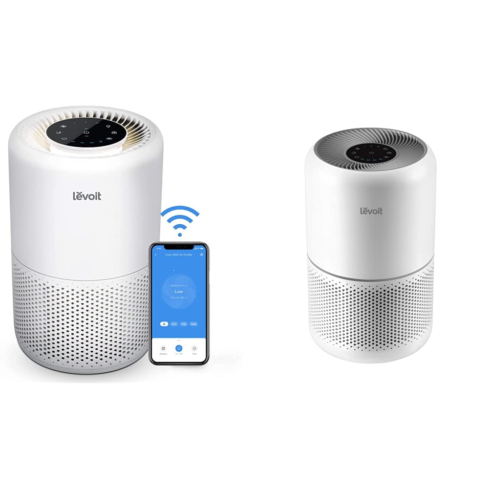 LEVOIT Smart WiFi Air Purifier for Home with Alexa Control - H13 True HEPA Filter for Allergies, Pet Hair & Odor Elimination - Ultra Quiet 24dB Bedroom Air Cleaner - Perfect for Allergy Sufferers & Pet Owners