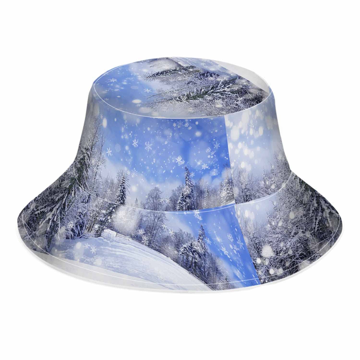 WONDERTIFY White Tulips Bucket Hat - Stylish Sun Protection for Women & Men | Perfect for Beach, Summer Outfits & Outdoor Activities