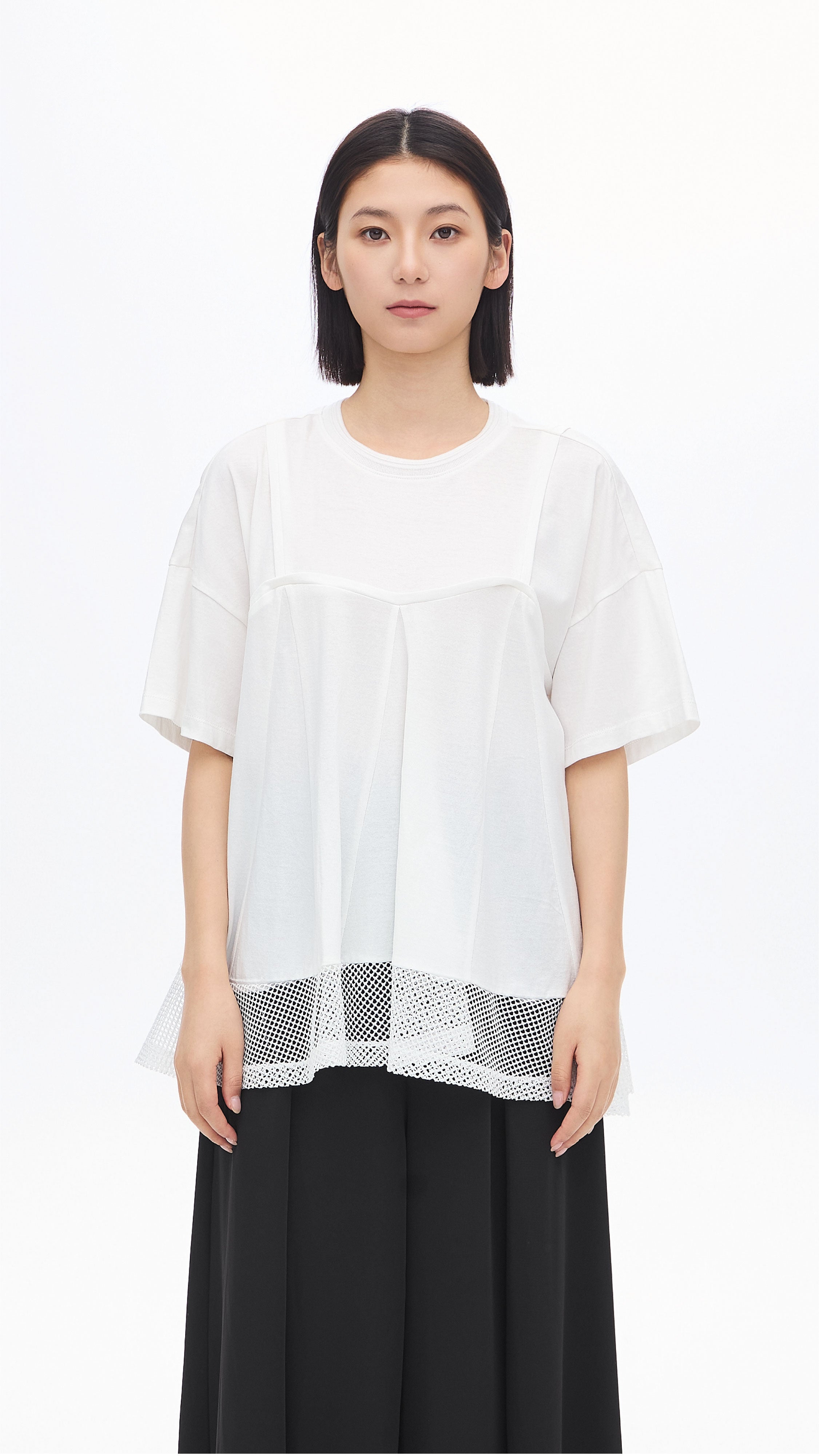 Stylish Cut Sewn Patched Women's Tops - Trendy Distressed Denim & Cotton Blouse for Casual Outings, Streetwear Fashion | Perfect for Daytime Hangouts, Music Festivals & Weekend Brunch