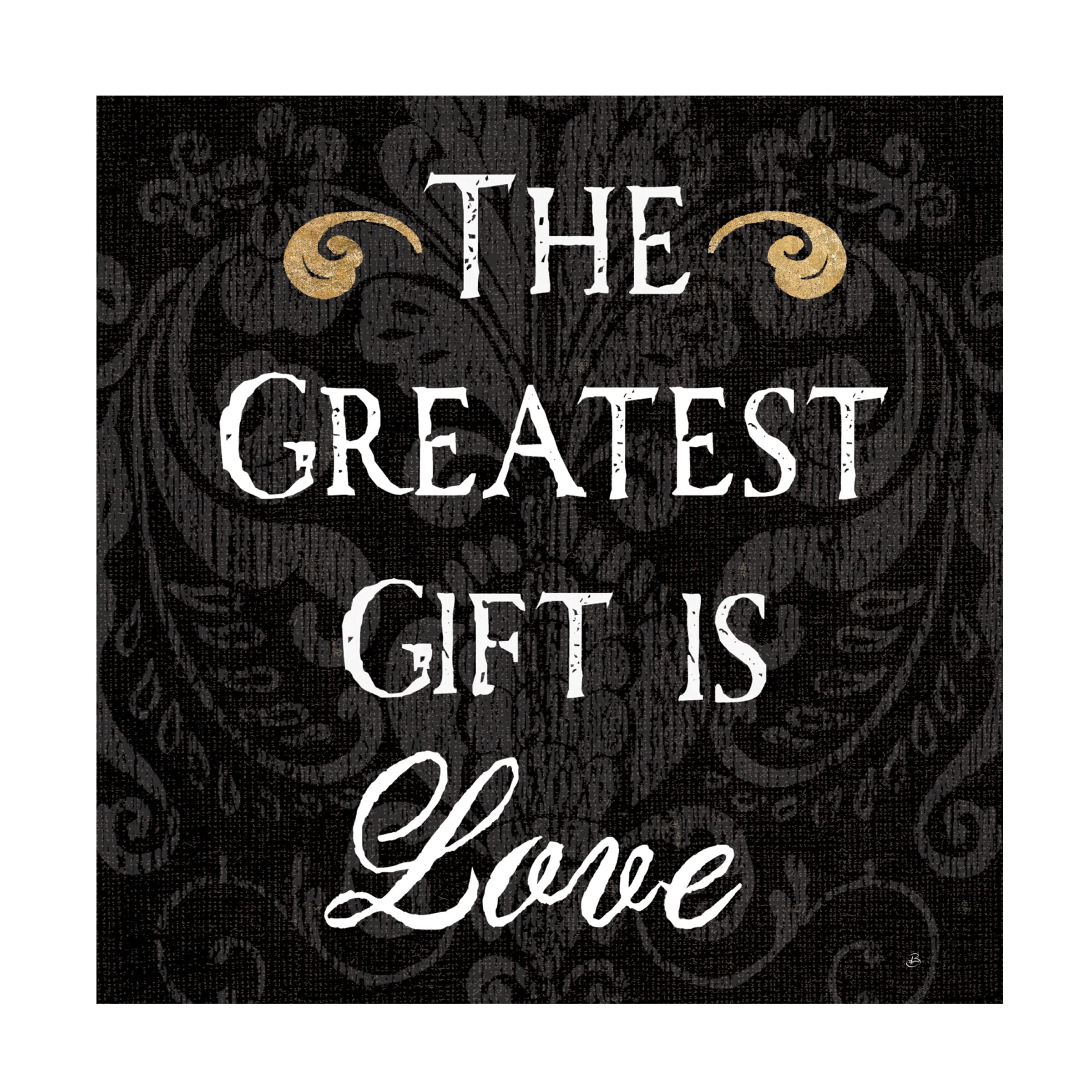 Trademark Fine Art 'Inspirational Collage I on Black' Canvas Wall Art by Daphne Brissonnet - Motivational Home & Office Decor for Living Room, Bedroom or Workspace