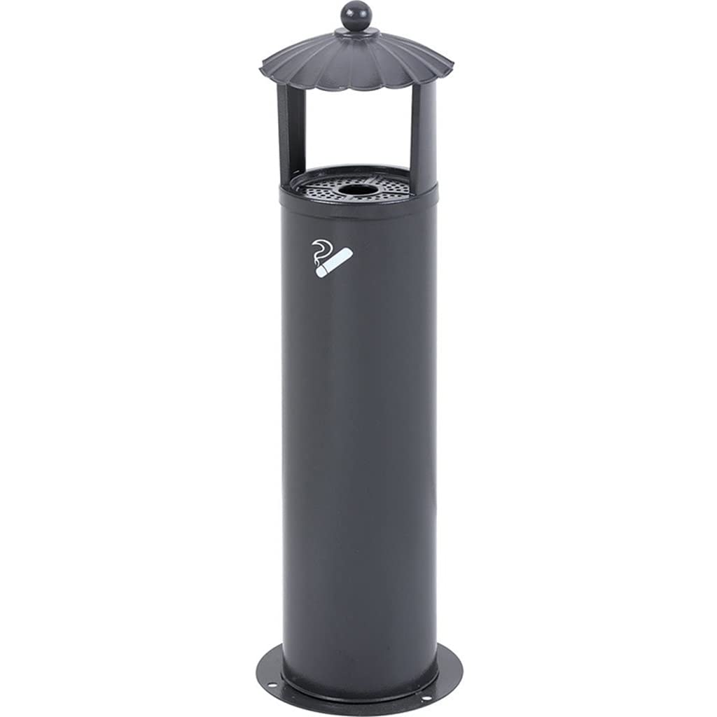 Commercial Vertical Outdoor Ashtray - Cigarette Butt Receptacle & Ash Bucket for Hotels, Entrances & Public Spaces | Floor Standing Smoker's Post | Durable Metal Design (Color A) - Perfect for Hotels, Restaurants, Office Buildings & Smoking Areas