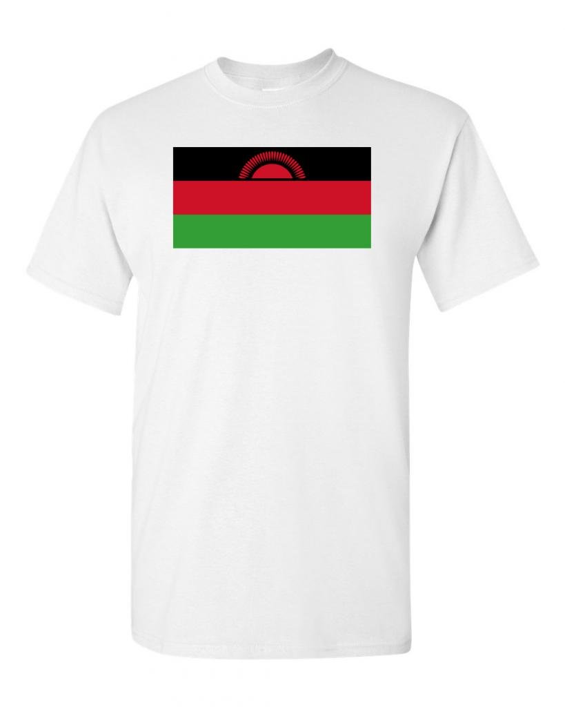 Malawi Flag T-Shirt for Adults - Patriotic Cotton Tee for Travel, Sports & Casual Wear