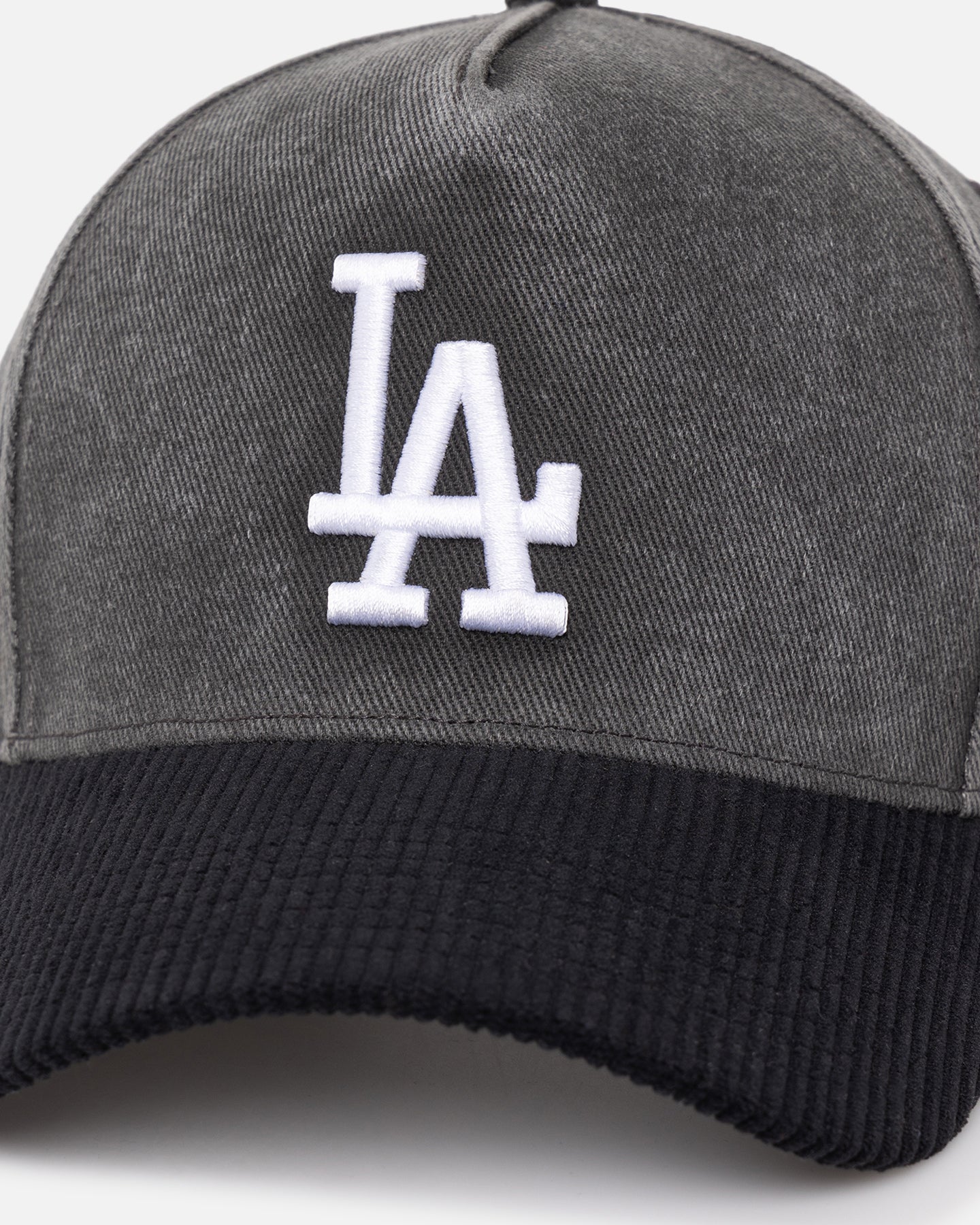 47 Brand Los Angeles Dodgers 'Apollo Corduroy' Snapback Hat - Black Adjustable Baseball Cap for Men & Women - Perfect for Game Day, Streetwear & Sports Fan Fashion