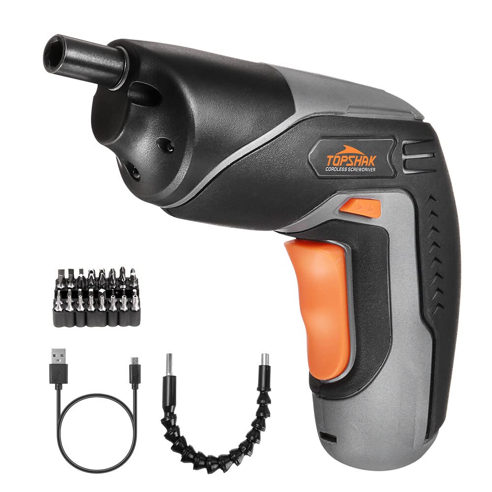 TS-ESD1 4V Cordless Electric Screwdriver with LED Light & 2000mAh Li-ion Battery - Perfect for Electric Scooter Repair, DIY Projects, and Home Improvement Tasks