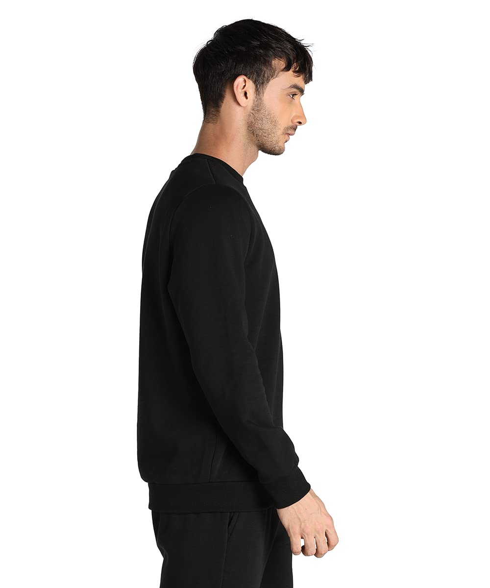 Puma Unisex ESS Small Logo Crew 男士休闲运动卫衣 日常穿搭与健身房必备