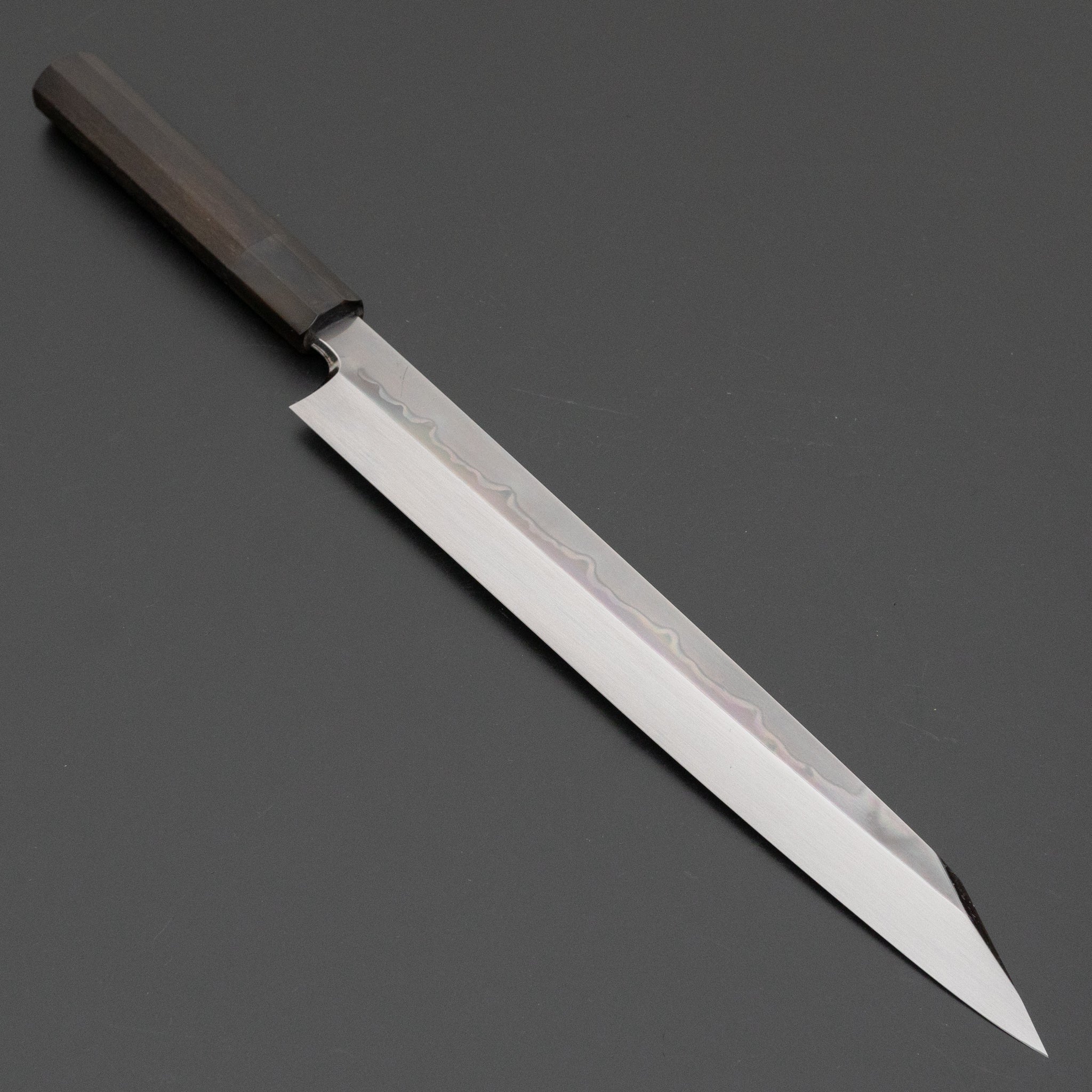 Hitohira Togashi White #1 Sanbonsugi Mizu Honyaki Kiritsuke Yanagiba 300mm Japanese Chef Knife with Taihei Ebony Handle (Type T/Saya Included) - Perfect for Sushi, Sashimi & Precision Cutting