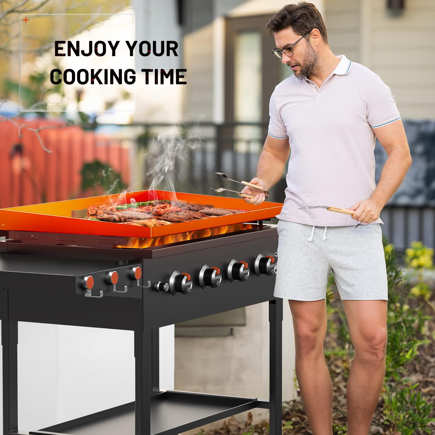 36-Inch Blackstone Griddle Wind Guard – 2-in-1 Magnetic Stainless Steel Wind Screen for Side Shelf, Rear Grease Cup & Hood Protection – Perfect for Outdoor Cooking, Camping & Backyard BBQs