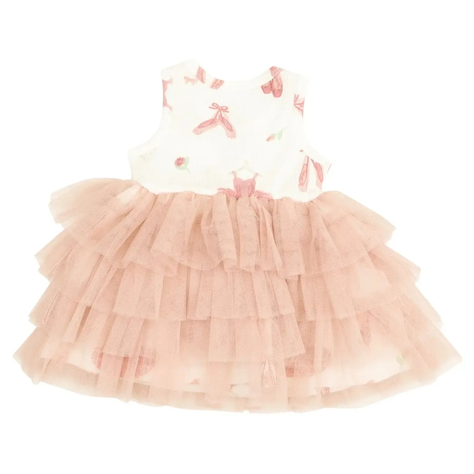 Angel Dear Layered Tulle Tank Dress for Girls - Soft Ballet Tutu Dress for Dance Recitals, Birthday Parties & Special Occasions