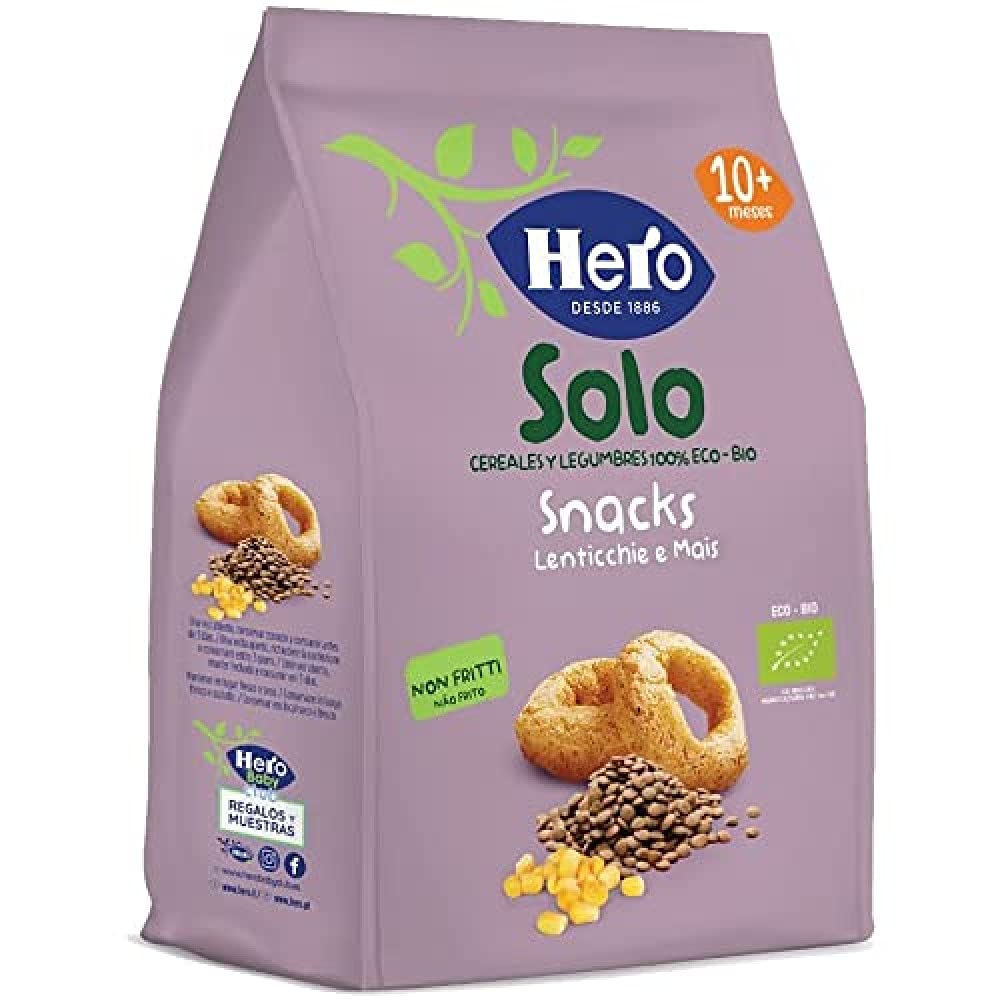 Organic Lentil Snacks H.Solo 50G Tray 6-Pack | Healthy Vegan Protein Chips | Perfect for On-the-Go Snacking, Lunch Boxes & Keto Diets