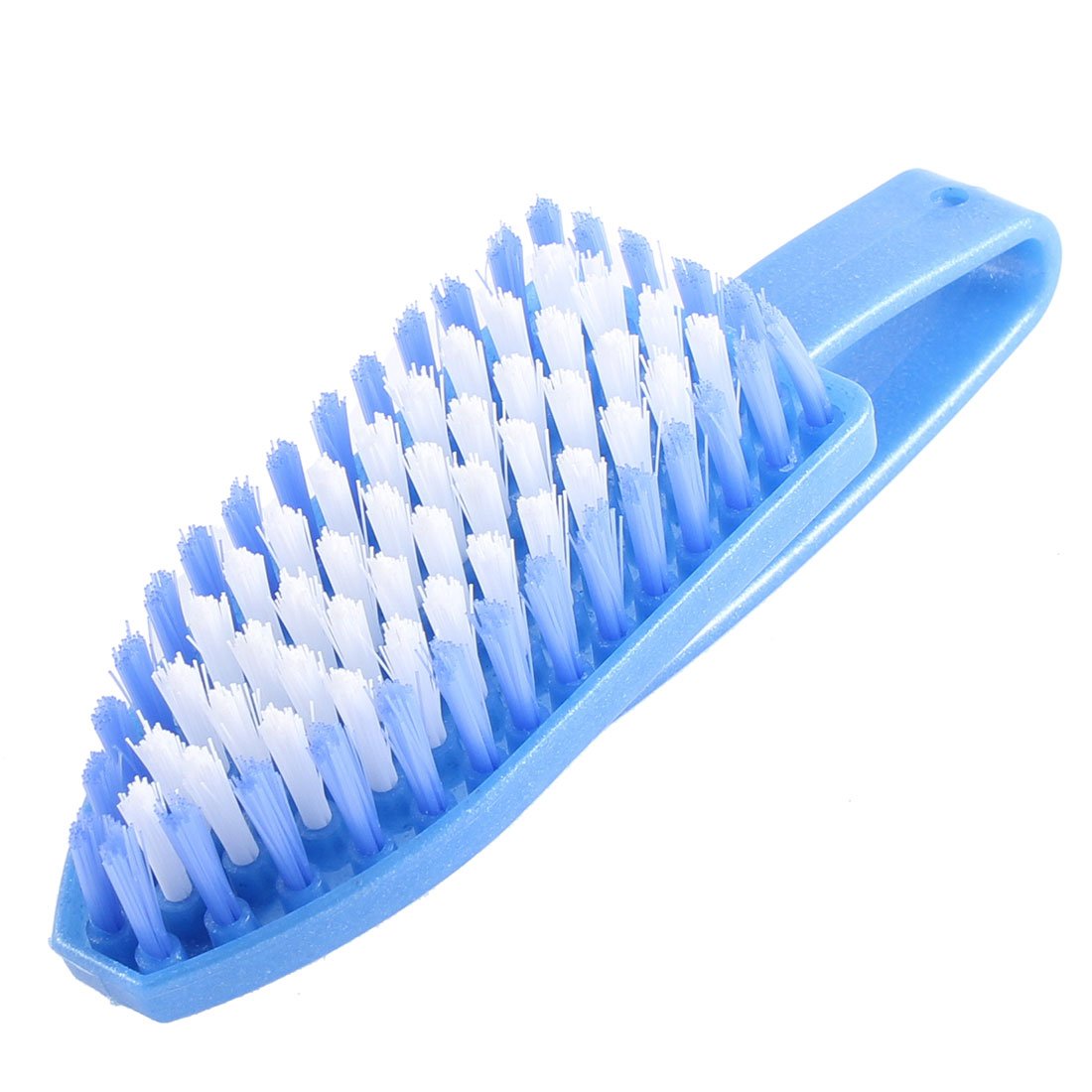 uxcell Heavy Duty Iron Shape Scrub Brush for Clothes, Shoes, Carpets & Floors - Blue - Perfect for Deep Cleaning Stains on Fabrics, Upholstery and Hard Surfaces