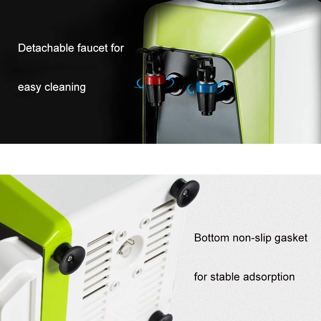 KANBUN Bottleless Water Dispenser with Self-Cleaning Function - Hot and Cold Water Cooler for Home & Office - Compact Countertop Water Dispenser for Daily Use in Kitchen, Living Room, or Workplace