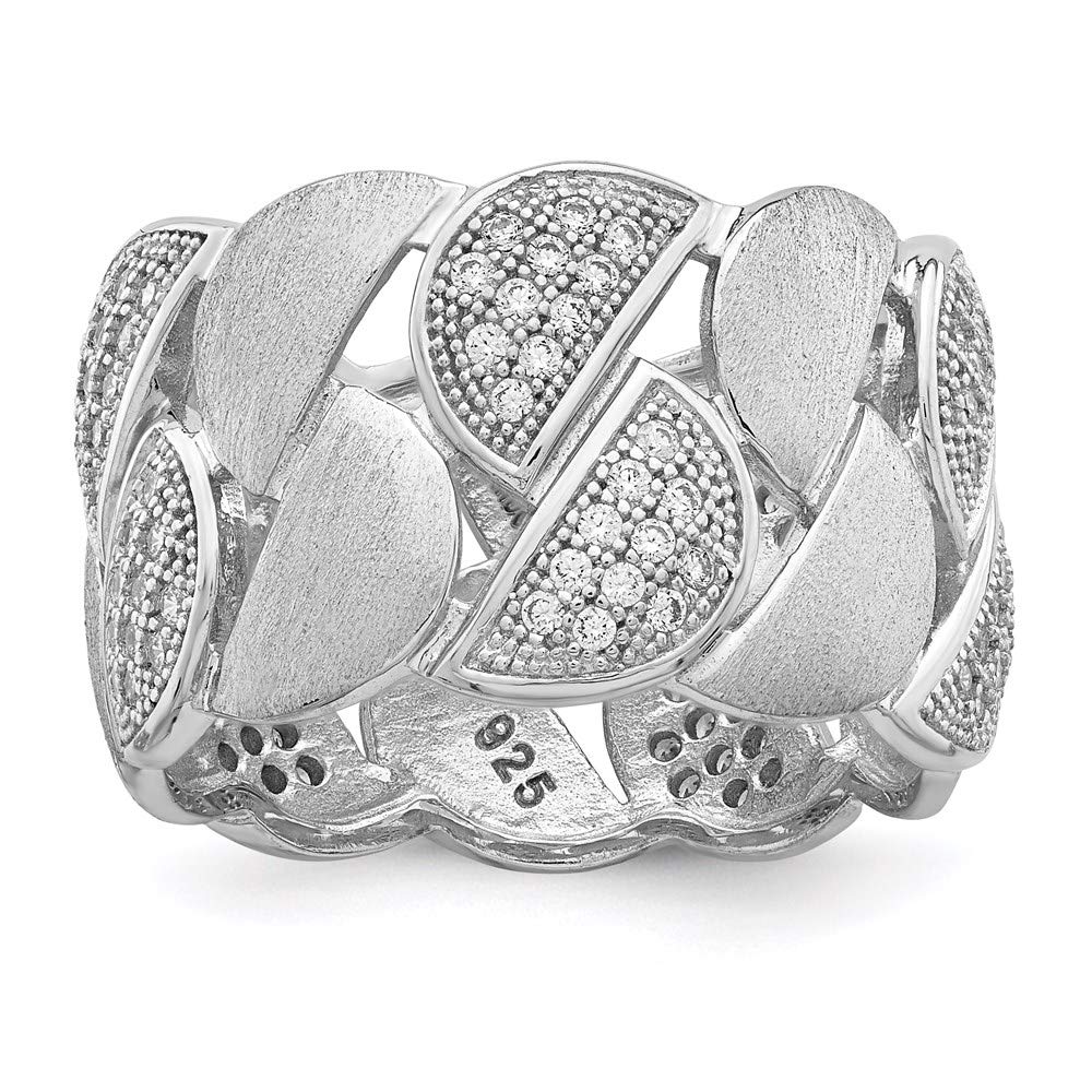 925 Sterling Silver Cubic Zirconia Brilliant Embers Ring for Women - Elegant Fine Jewelry Gift for Her, Perfect for Anniversary, Birthday, Valentine's Day & Special Occasions