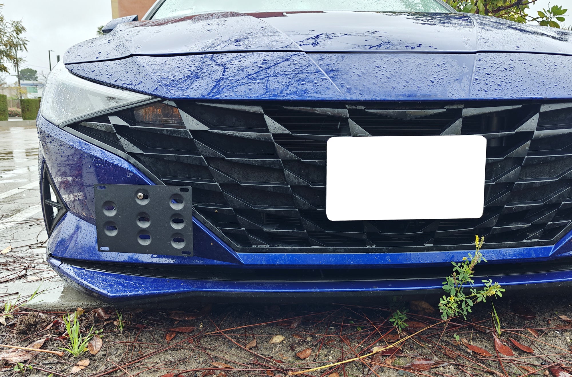 21+ Hyundai Elantra Front Bumper Tow Hook License Plate Mounting Bracket Kit - Universal Fit for Easy Installation (Perfect for Car Shows & Parking Compliance)