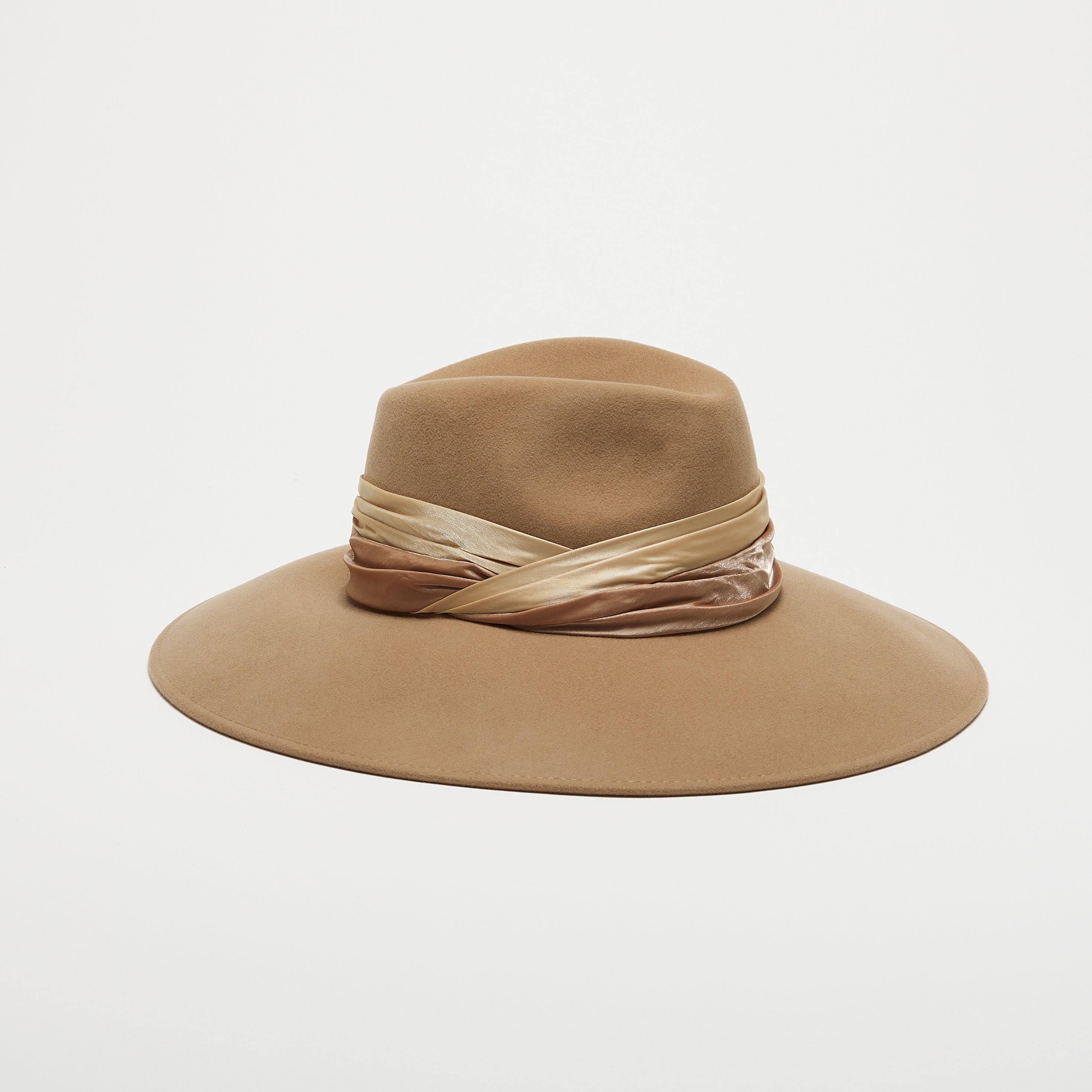 Stylish Emmanuelle Wool Felt Fedora Hat for Women - Classic Wide Brim Winter Fashion Hat - Perfect for Outdoor Activities, Travel, and Daily Wear