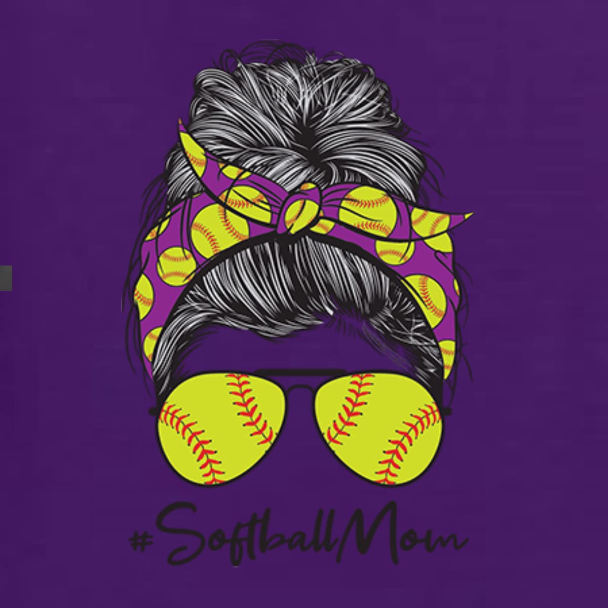 Softball Mom Graphic T-Shirt - Comfortable Women's Tee for Game Day, Sports Lovers & Mother's Day - Perfect for Team Spirit, Sideline Cheering & Casual Wear