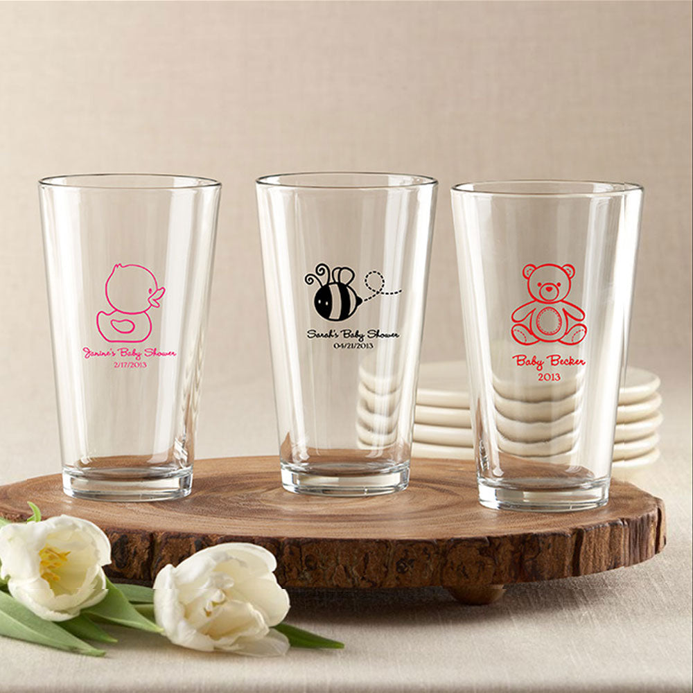 Custom Engraved 16 oz Pint Glass - Personalized Beer Mug with Name or Logo - Perfect for Gifts, Bars, Pubs, and Home Brewing