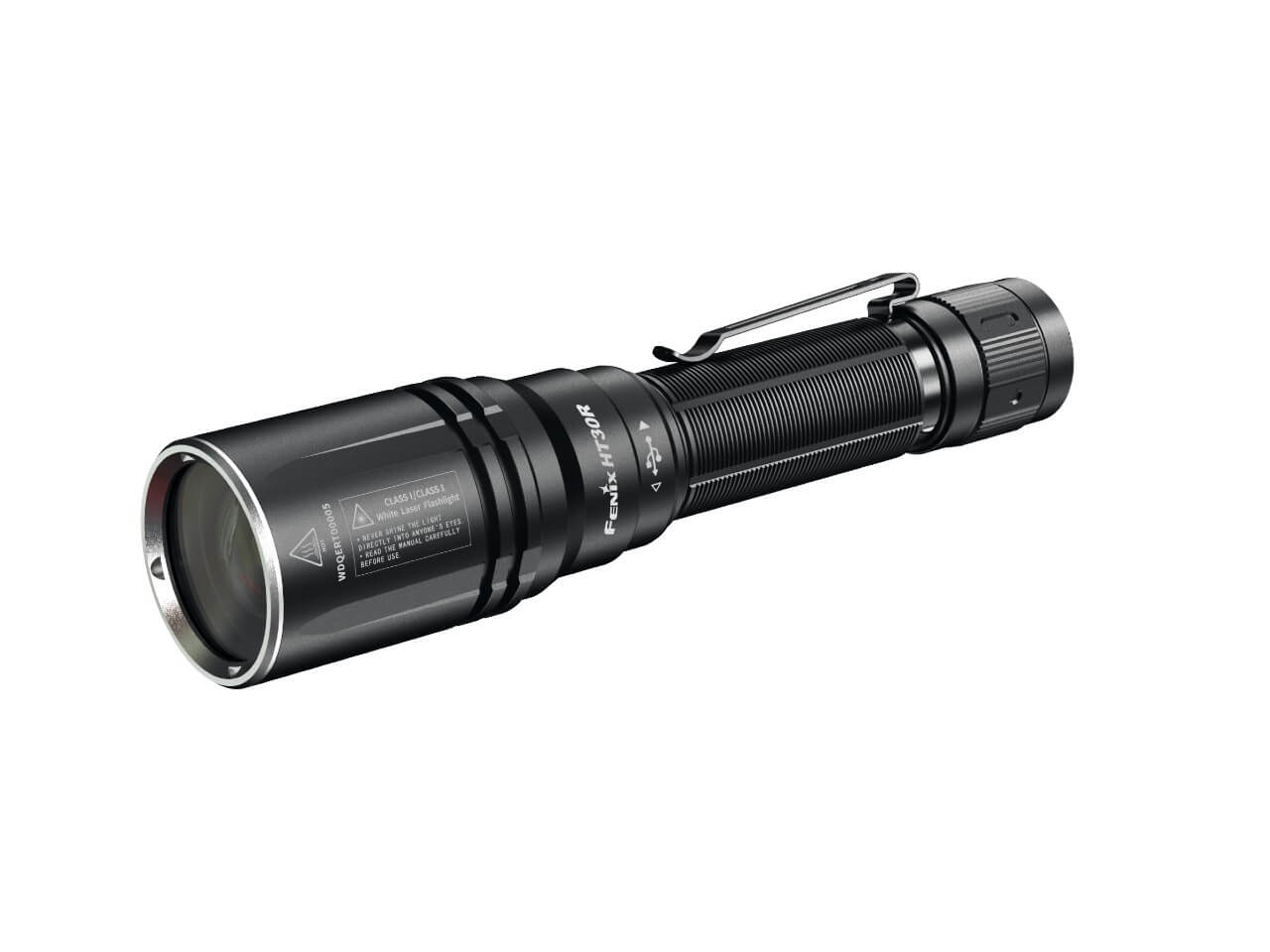 Fenix HT30R 1000 Lumen White Laser LED Flashlight - High Power Tactical Light for Hunting, Camping & Outdoor Adventures (Discontinued)