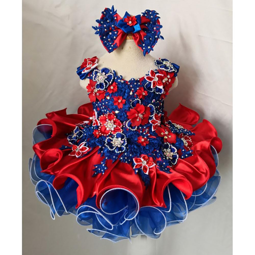 Handmade Beaded Pageant Dress for Toddlers - Jenniferwu Princess Gown for Pageants, Photo Shoots & Special Occasions
