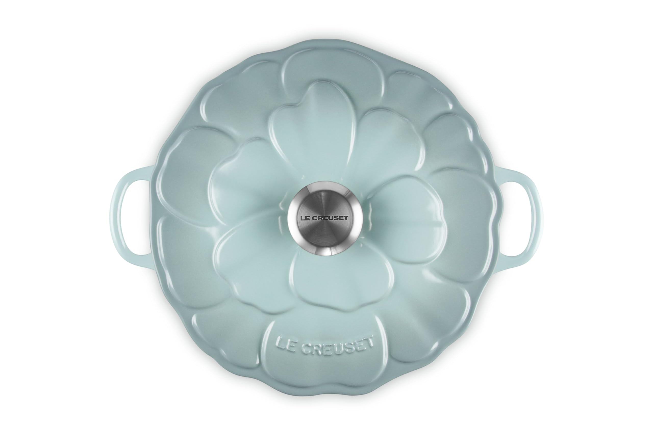 Le Creuset Signature Enameled Cast Iron Petal Braiser 2.25 Quart - Sea Salt Color | Dutch Oven for Braising, Roasting & Sautéing | Perfect for Stovetop, Oven & Table Serving