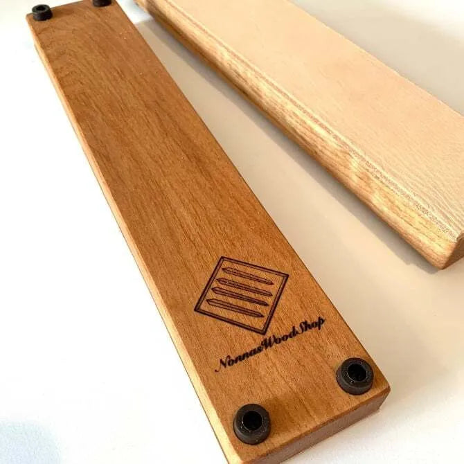 Premium Wooden Bench Top Strop for Knife & Razor Sharpening - Honing & Polishing Tool for Chefs, Barbers & Woodworkers - Perfect for Home & Professional Use