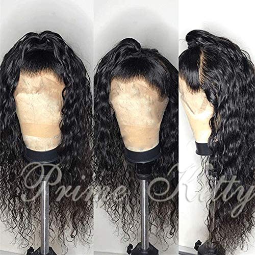 9A Brazilian Virgin Human Hair Wigs for Black Women - Glueless Lace Front Wig with Baby Hair, Pre-Plucked Deep Curly 12