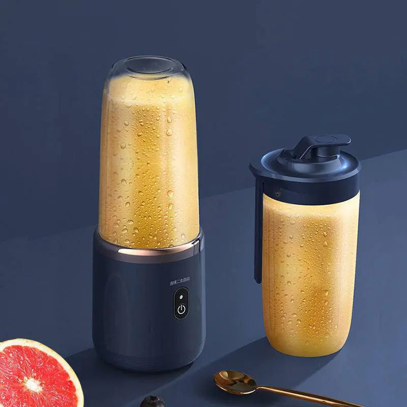 Portable Juice Blender - 400W High Speed Personal Smoothie Maker with USB Rechargeable Battery, BPA-Free Travel Blender for Shakes, Protein Drinks - Perfect for Gym, Office & Outdoor Adventures