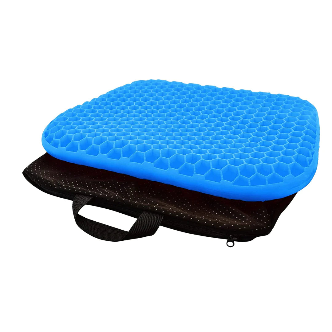 Happy Tush Cushion - Premium Comfort Seat Cushion for Office Chairs, Car Seats & Home Use - Ergonomic Support for Back Pain Relief & Pressure Relief (Grey)