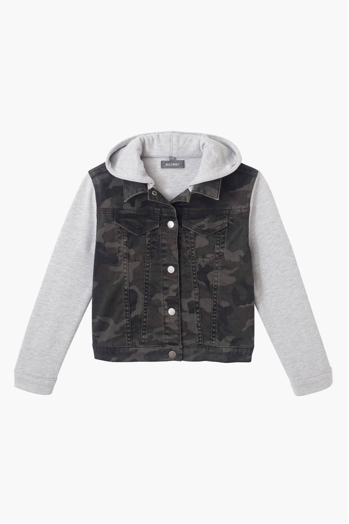 DL1961 Manning Camo Boys Jacket - Waterproof Winter Coat for Kids, Boys Camouflage Jacket with Hood - Perfect for Outdoor Adventures, Hiking & School