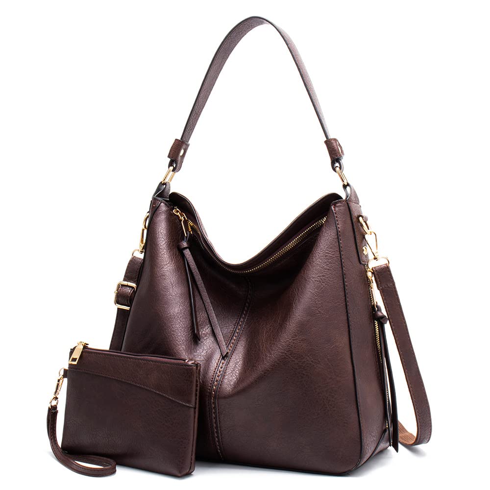 VODIU Women's PU Leather Tote Bag - Adjustable Crossbody Purse for Work & Travel