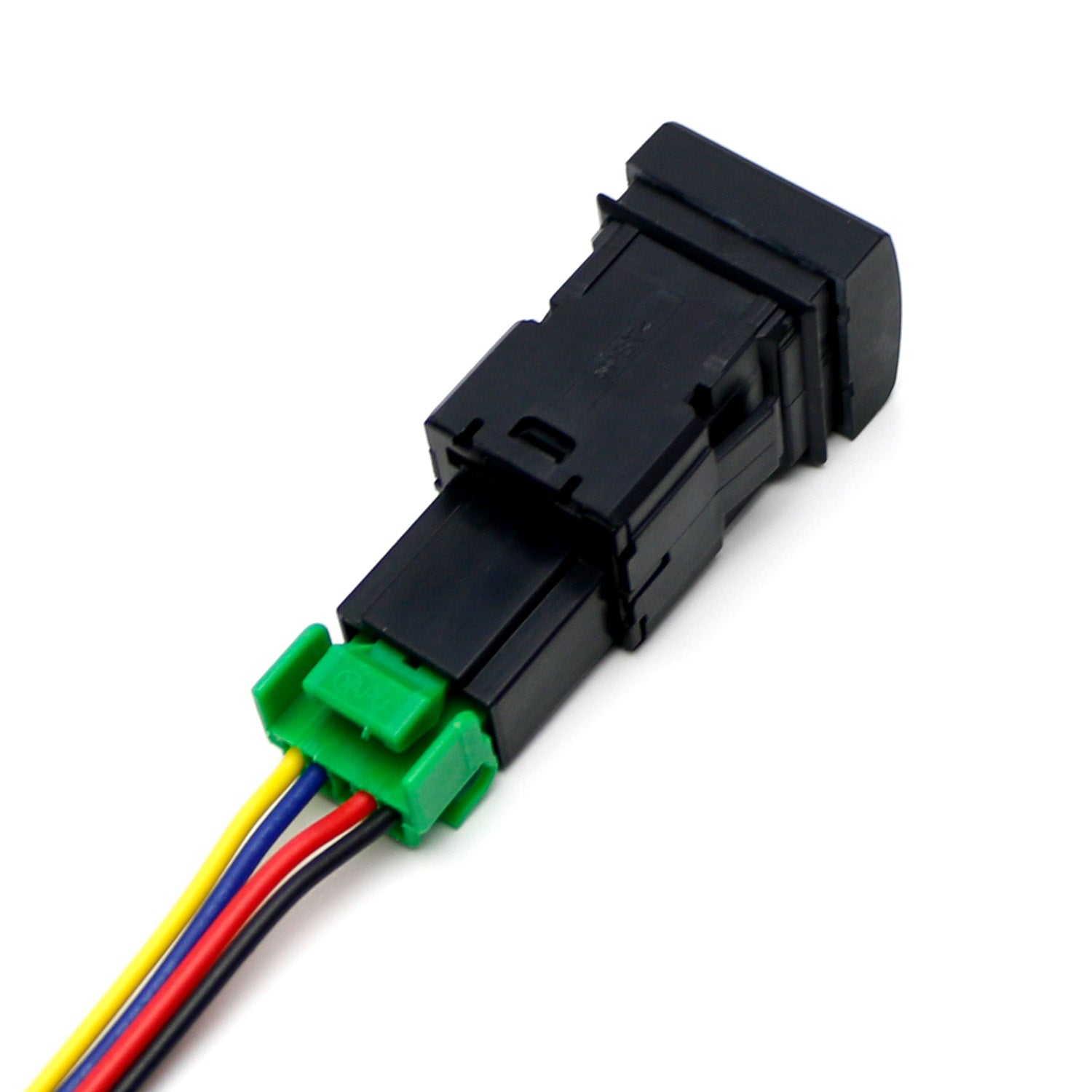 12V 4-Pole Push Button Switch with Side Mirror Folding Imprint - Compatible with Toyota Camry & Corolla - Perfect for Car Mirror Adjustment & Customization
