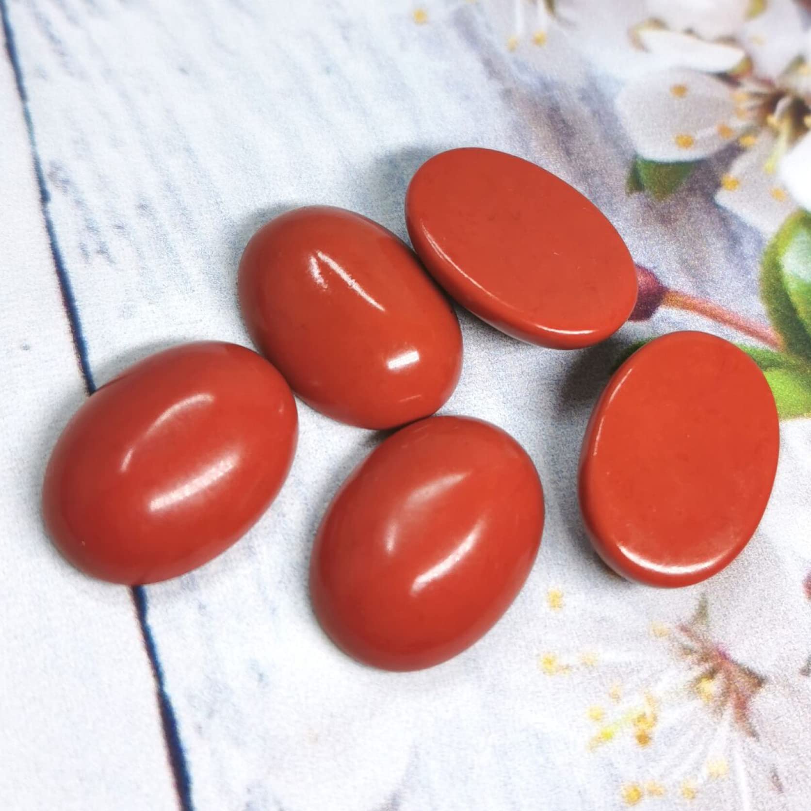 50pcs Half Oval Artificial Stone Flat Back Cabochons - Crystal Stones for DIY Jewelry, Home Decor, Fish Tank & Garden Flower Pot Decoration - Perfect for Crafting, Aquascaping and Outdoor Decor Projects