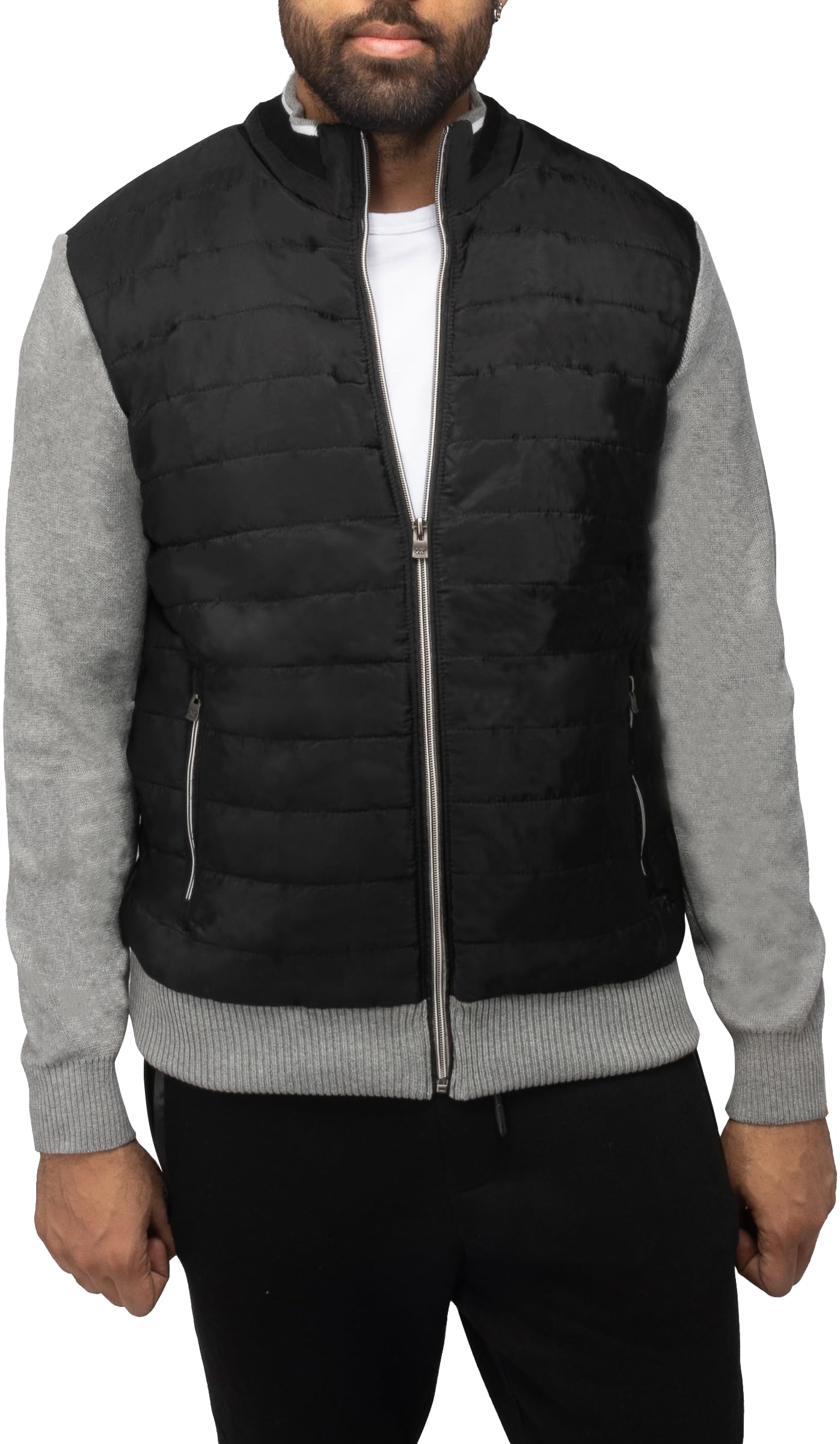 Men's X-Ray Slim Fit Zip Up Cardigan Sweater - Lightweight Knit Jacket for Spring & Fall (Big & Tall Sizes) - Perfect for Casual Wear, Office & Outdoor Activities