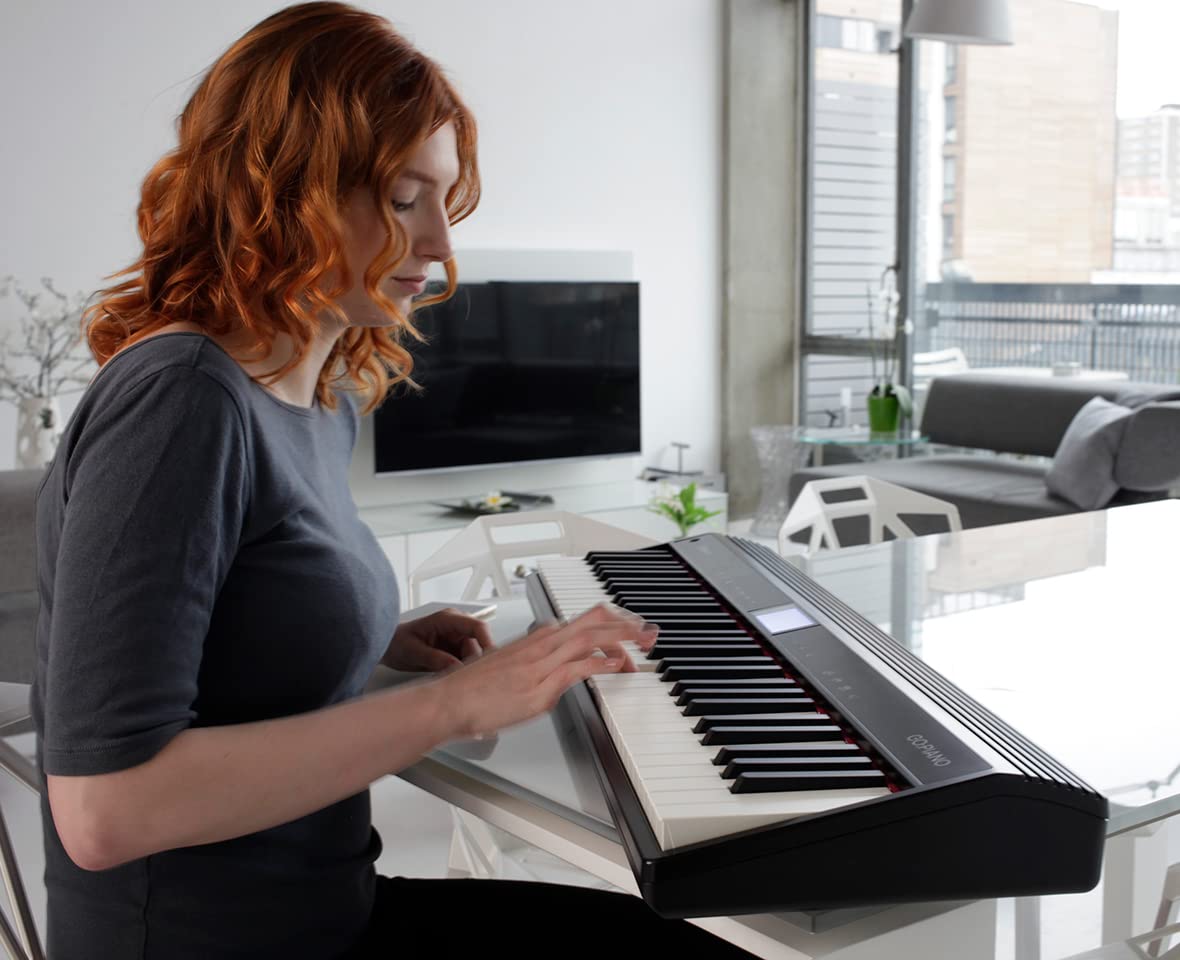 Roland GO:Piano 61-Key Digital Keyboard (GO-61P) - Portable Electric Piano with Built-In Speakers, Bluetooth & Headphone Jack - Perfect for Beginners, Home Practice & Travel Use