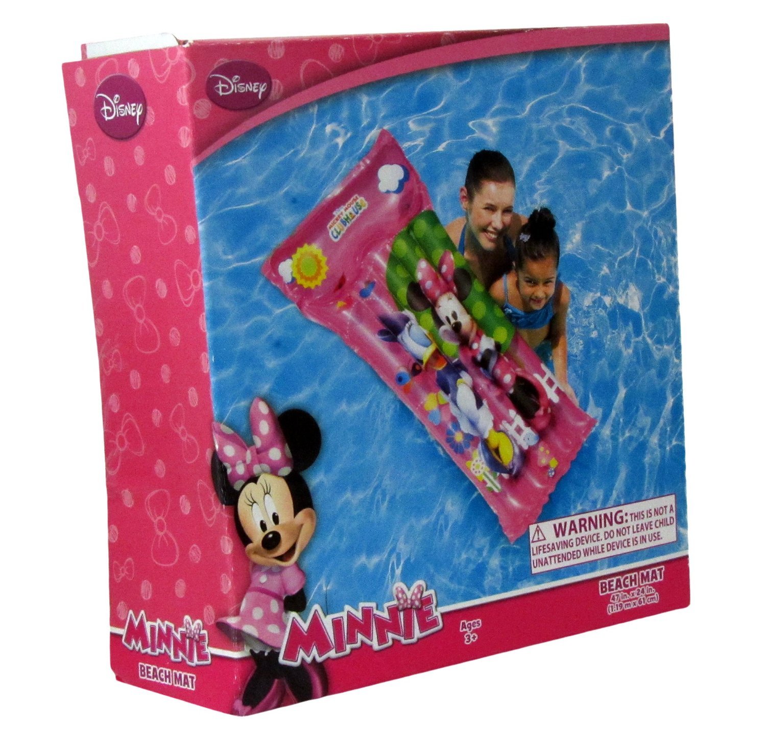 Disney Minnie Mouse Beach Mat for Kids - Waterproof Sandproof Picnic Blanket for Outdoor, Pool, Park, and Beach Use