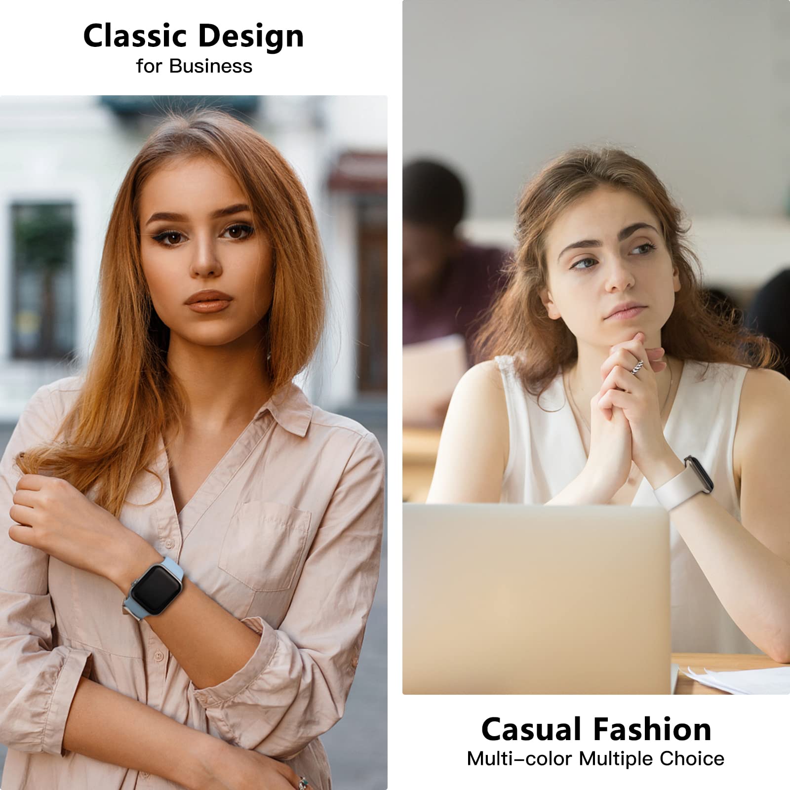 Premium Soft Silicone Sport Bands for Apple Watch Series 1-9, Ultra/Ultra 2 & SE - 38mm 40mm 41mm 42mm 44mm 45mm 49mm - Waterproof, Sweatproof & Comfortable Strap for Men & Women - Perfect for Running, Gym Workouts & Daily Wear
