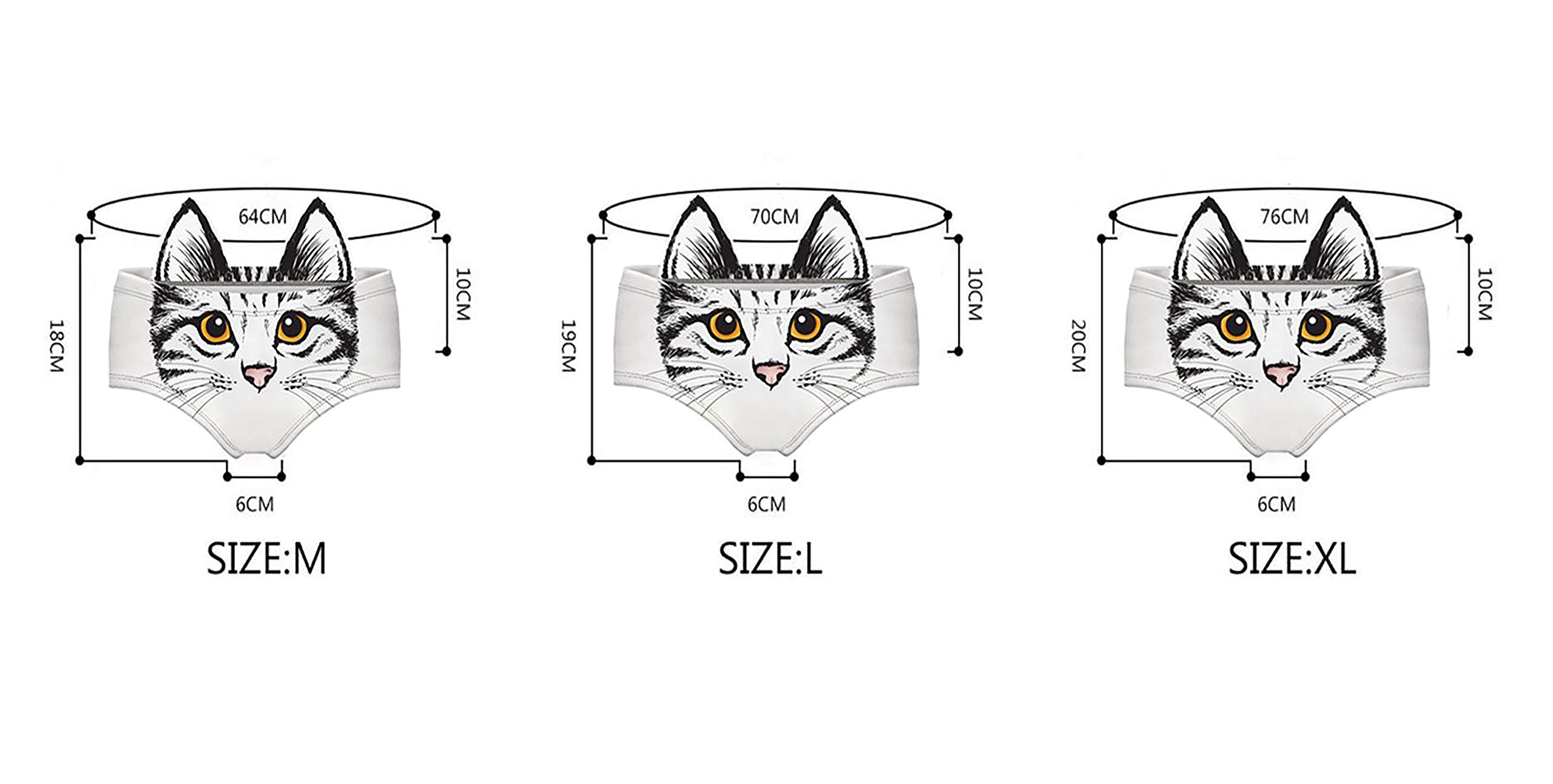 Funny Low-Waisted Cat Ear Underwear for Women - Sexy Lingerie Gift Set (ERDNK021-L) - Perfect for Cosplay, Valentine's Day & Intimate Moments