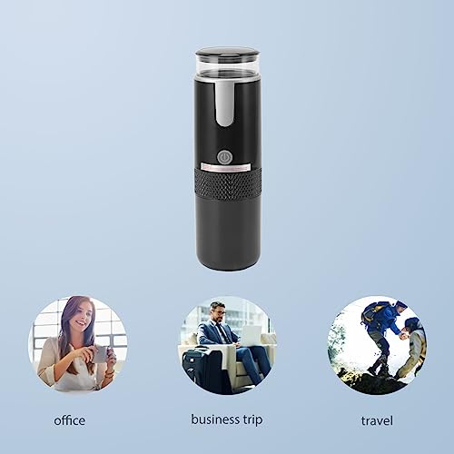 Portable Manual Coffee Maker for K-Cup & Ground Coffee - Handheld Espresso Machine for Camping, Hiking & Travel | No Heating, One-Button Operation | Perfect for Outdoor Adventures & Office Use