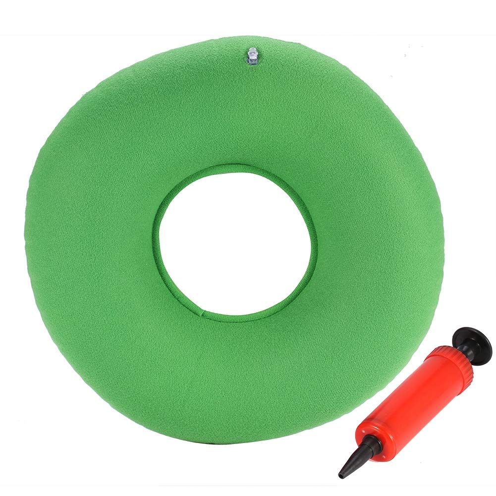 Zerone Inflatable Seat Cushion for Office Chair - Portable Back Pain Relief Pad with Air Pump for Car, Truck & Wheelchair - 2 Pack (Red) - Perfect for Long Work Hours, Road Trips & Mobility Comfort