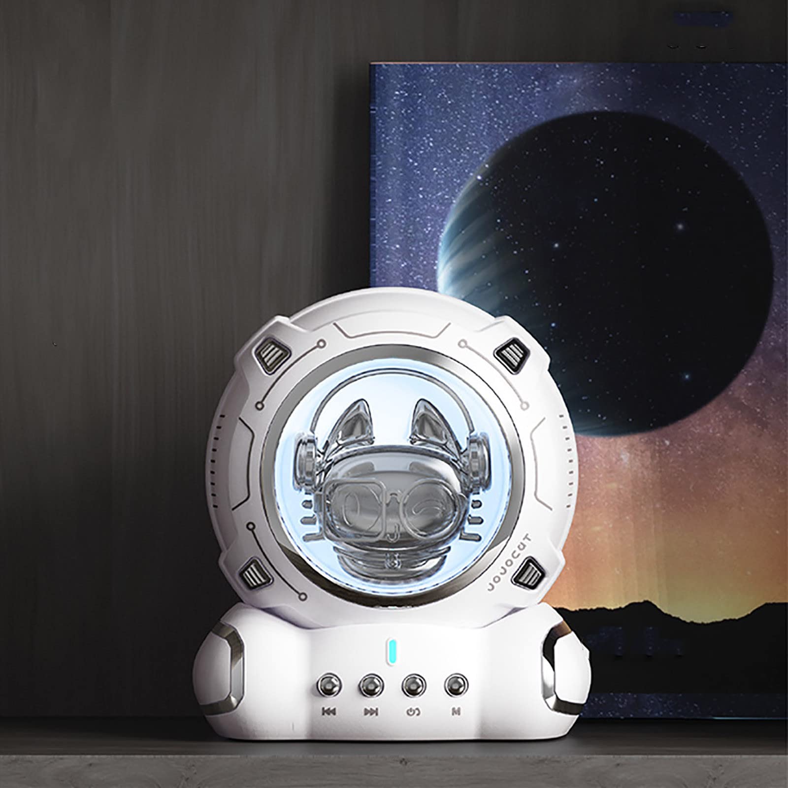 Topliu Astronaut Wireless Bluetooth Speaker & LED Night Light Lamp - Color Changing Table Lamp with Music Player for Bedroom, Kids Room Decor, Birthday Gifts - Perfect for Bedtime Stories, Relaxation & Party Ambiance
