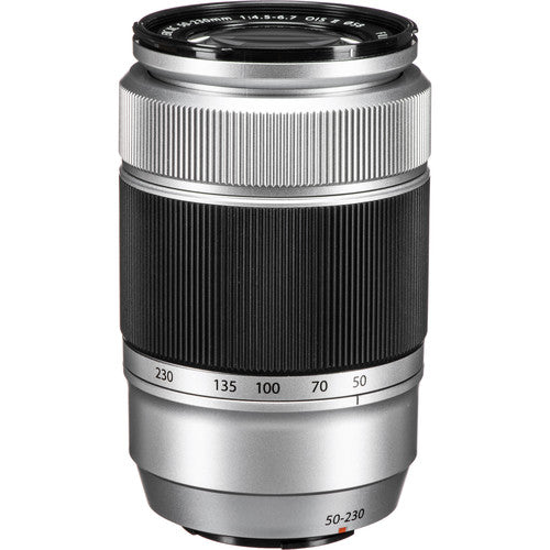 FUJIFILM XC 50-230mm f/4.5-6.7 OIS II Telephoto Zoom Lens (Silver) for X-Mount Cameras - Perfect for Travel, Wildlife & Sports Photography