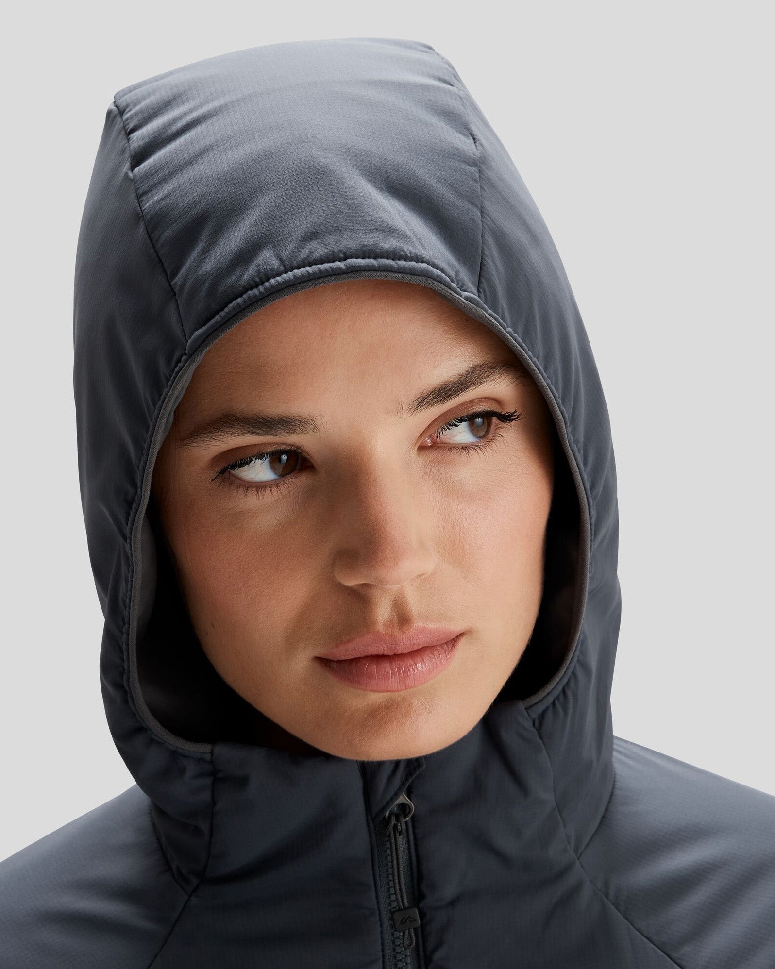 Women's Seeker PrimaLoft® Active Hooded Jacket - Lightweight Insulated Winter Coat for Outdoor Activities, Hiking & Running - Night Black