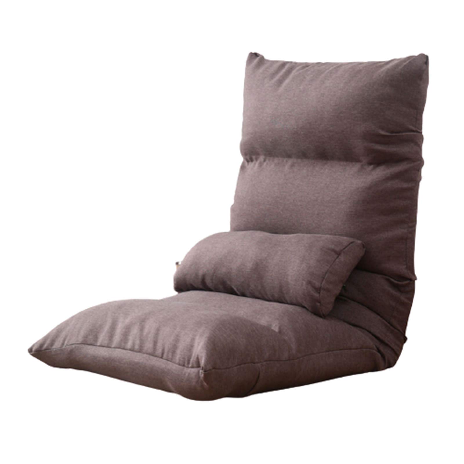Adjustable Lazy Sofa with Backrest - Foldable, Washable Multi-Functional Tatami Chair - Breathable Fabric for Office, Bedroom, Meditation & Coffee Break - Comfortable Lounge Chair for Relaxing, Reading or Napping