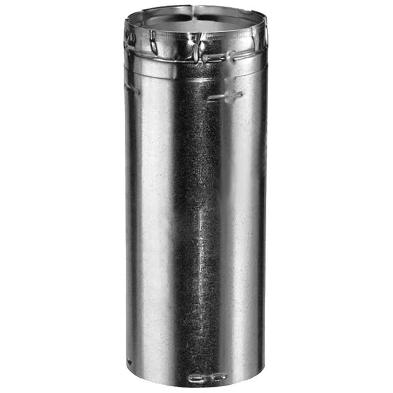 3 X 48 Inch Round Rigid Type B Gas Vent Pipe - Heavy Duty Stainless Steel for Water Heaters & Furnaces - Perfect for Home Heating Systems & Fireplace Installations