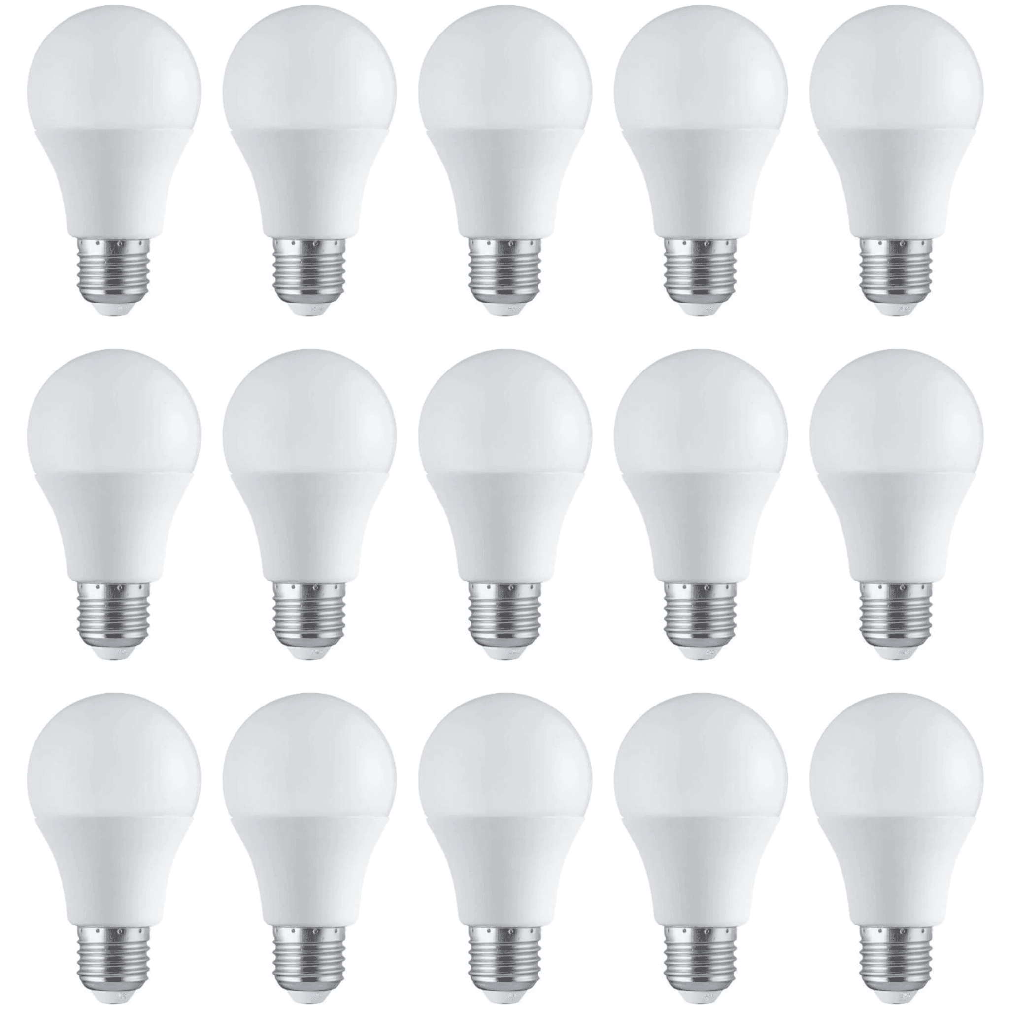 15-Pack E27 LED Dimmable Light Bulbs 10W (60W Equivalent) - Energy Saving Warm White Bulbs for Home, Office & Bedroom Lighting