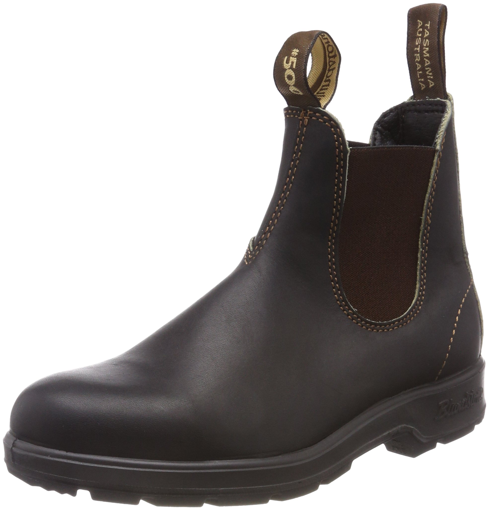 Premium Blundstone Style 500 Leather Chelsea Boots for Men & Women - Waterproof Work Boots with Free Shoe Polishing Brush - Perfect for Outdoor Work, Hiking & Casual Wear