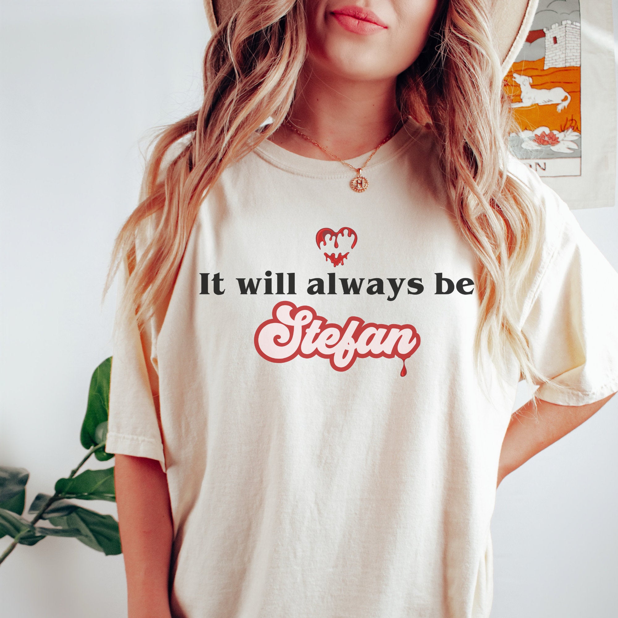 Stefan Salvatore T-Shirt | The Vampire Diaries TVD Merch | Mystic Falls & Damon Salvatore Fan Gift | Vampire-Themed Apparel for Cosplay, Halloween & TV Show Enthusiasts