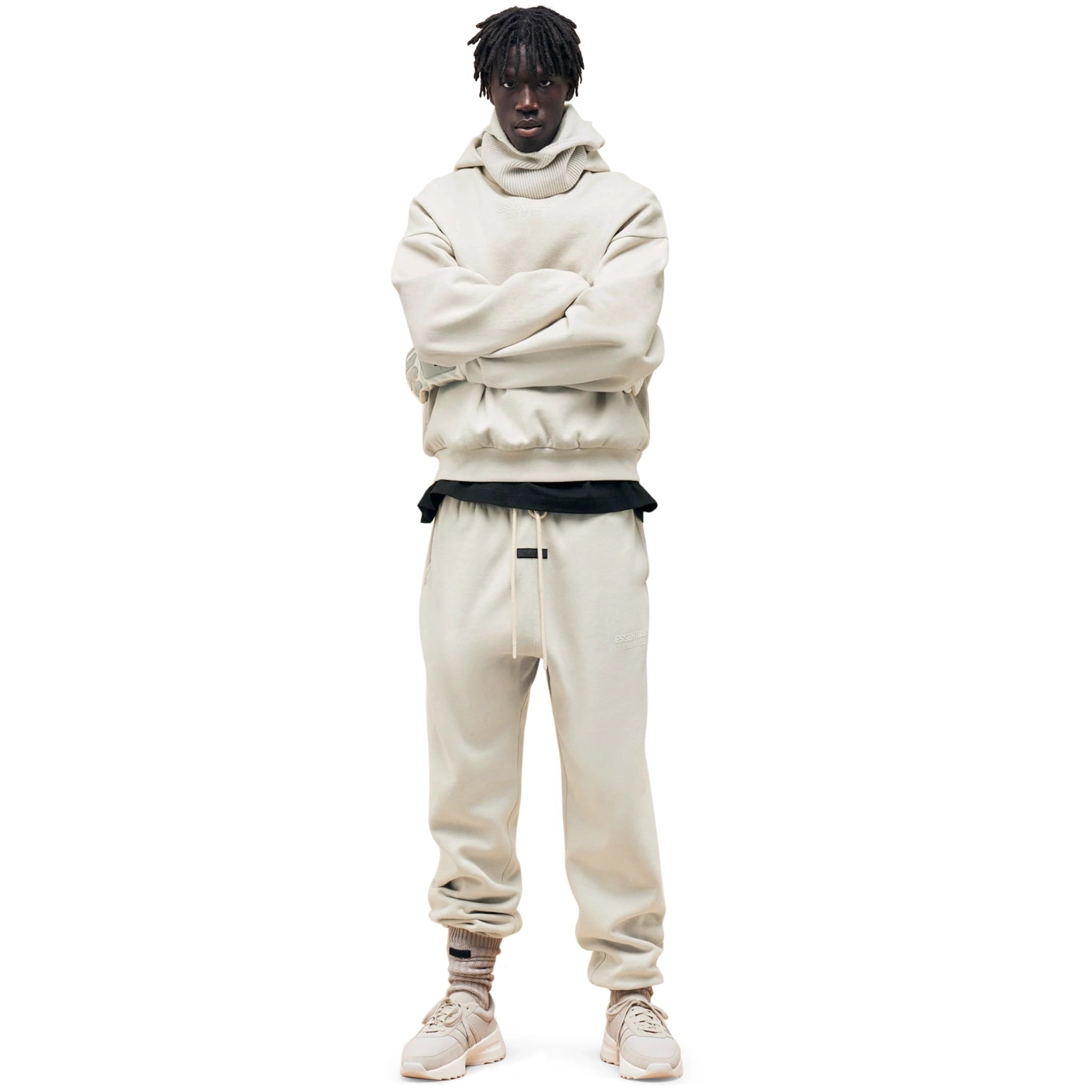Fear Of God Essentials Silver Cloud Sweatpants for Men (FW23 Collection) - Comfortable Casual Lounge Pants for Home, Gym & Streetwear Fashion