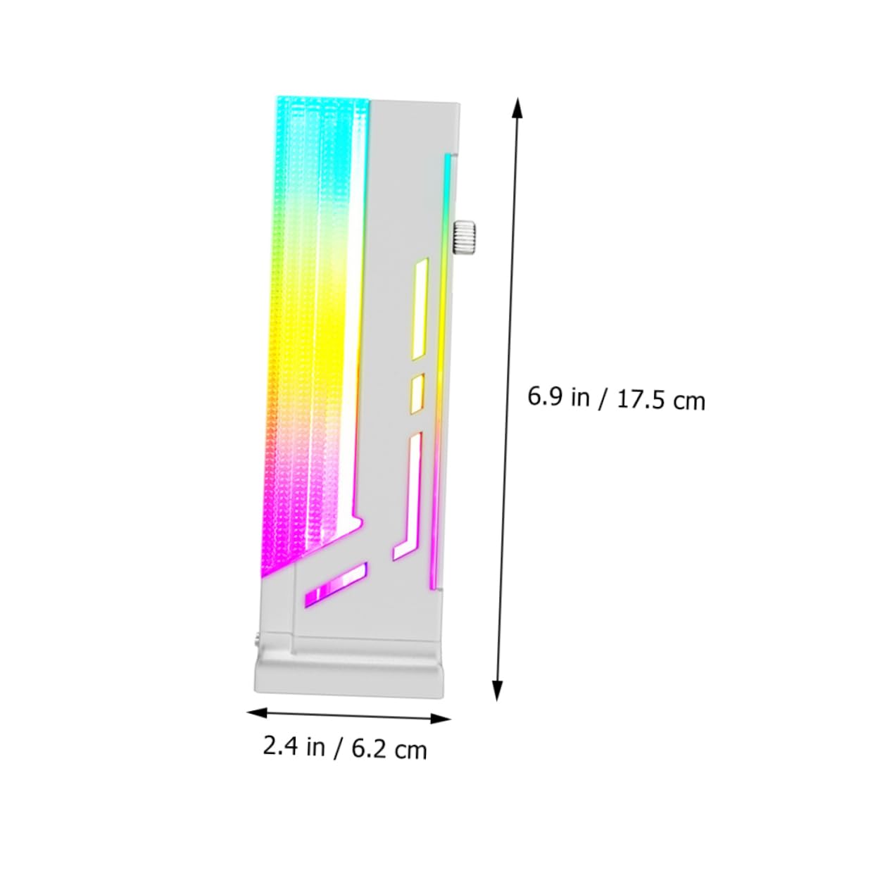 Gatuida Sturdy GPU Support Bracket - Magnetic Graphics Card Holder for PC Case, Anti-Slip Design, White - Perfect for Gaming Rigs & Workstation PCs