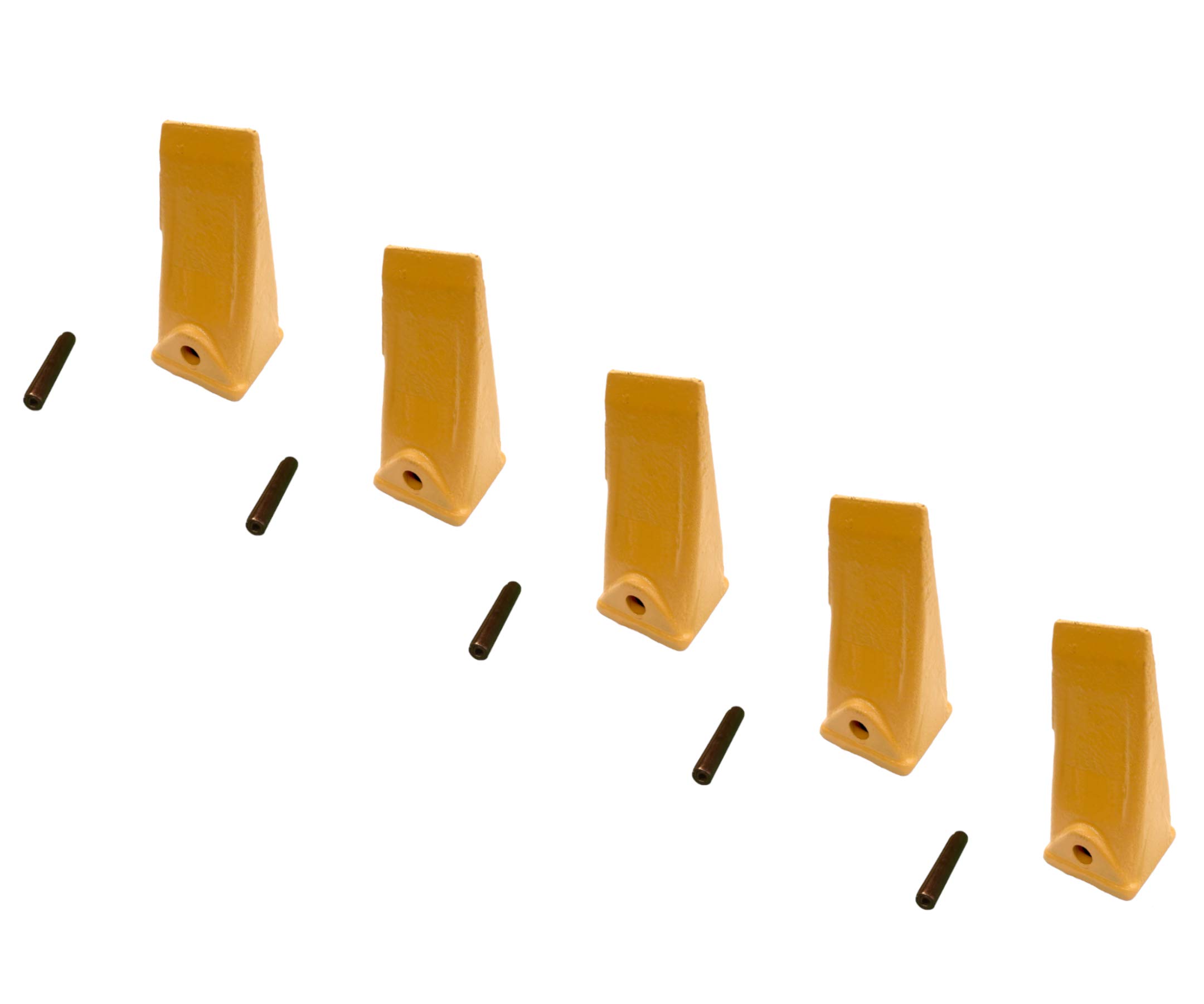 CAT VRS-50 Mini Excavator Bucket Standard Dirt Teeth - 238-3202 SP with Pins - Compatible Replacement Part for Excavators - Ideal for Digging, Trenching & Construction Work